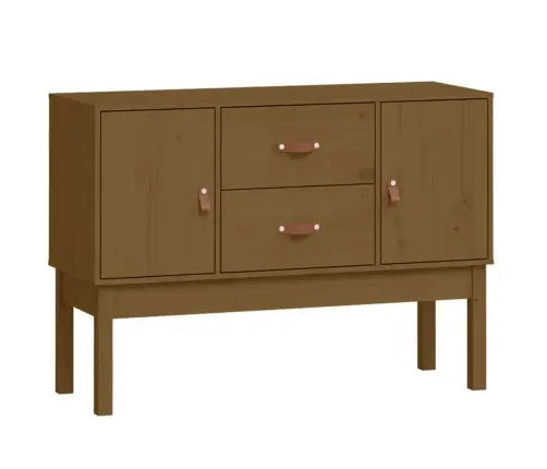 Kumode, Medus Brūna, 110X40X78 Cm, Priedes Masīvkoks Vidaxl