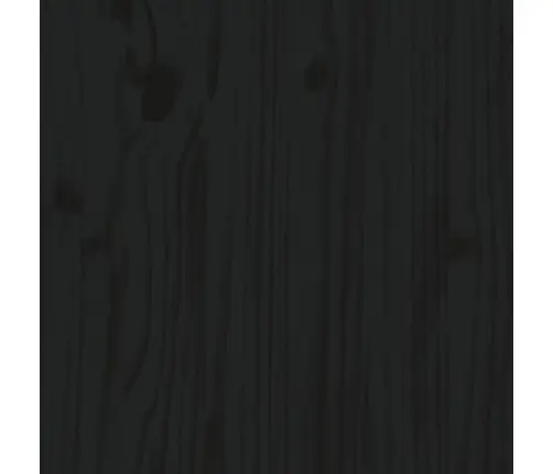 Kumode, Melna, 110X40X78 Cm, Priedes Masīvkoks Vidaxl