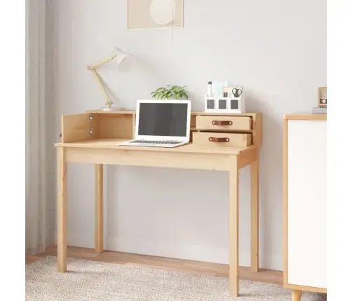 Rakstāmgalds, 110X50X93 Cm, Masīvkoks, Priede Vidaxl