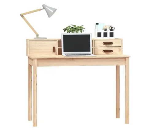 Rakstāmgalds, 110X50X93 Cm, Masīvkoks, Priede Vidaxl