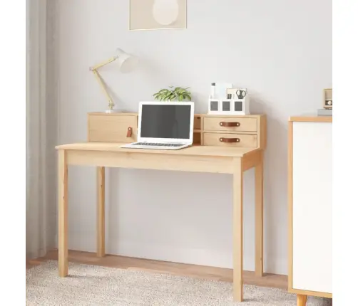 Rakstāmgalds, 110X50X93 Cm, Masīvkoks, Priede Vidaxl