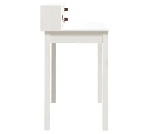 Rakstāmgalds, Balts, 110X50X93 Cm, Priedes Masīvkoks Vidaxl