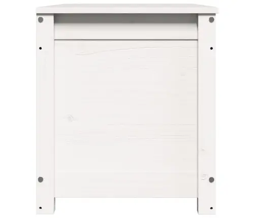 Daiktadėžė, Balta, 80X40X45,5cm Pušies Medienos Masyvas