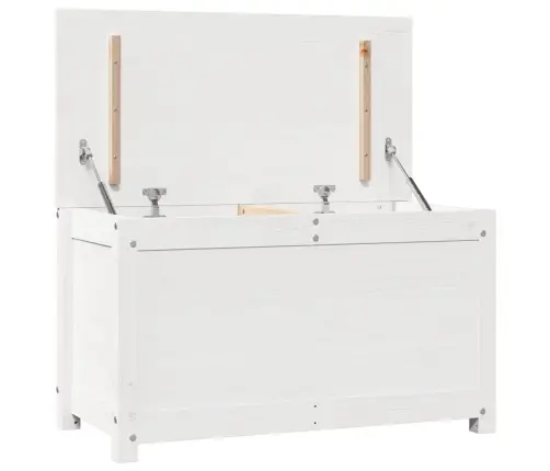 Daiktadėžė, Balta, 80X40X45,5cm Pušies Medienos Masyvas