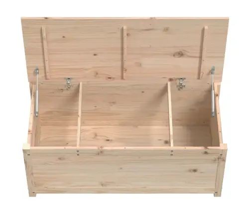 Uzglabāšanas Kaste, 110X50X45,5 Cm, Priedes Masīvkoks Vidaxl