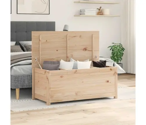 Uzglabāšanas Kaste, 110X50X45,5 Cm, Priedes Masīvkoks Vidaxl