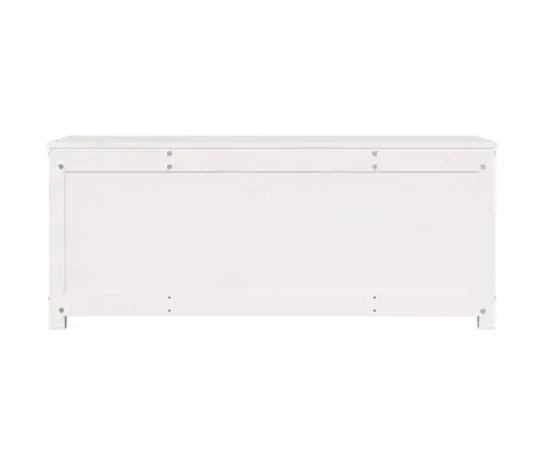 Daiktadėžė, Balta, 110X50X45,5cm Pušies Medienos Masyvas