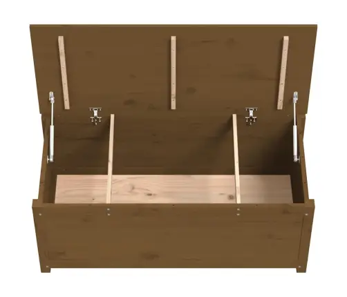 Uzglabāšanas Kaste, Brūna, 110X50X45,5 Cm, Priedes Masīvkoks Vidaxl