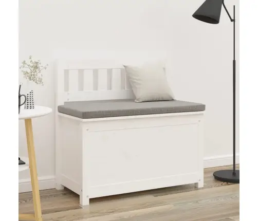 Sols, Balts, 80X41X77 Cm, Priedes Masīvkoks Vidaxl