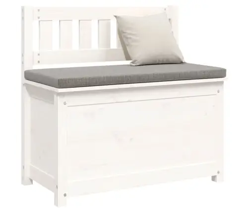 Sols, Balts, 80X41X77 Cm, Priedes Masīvkoks Vidaxl