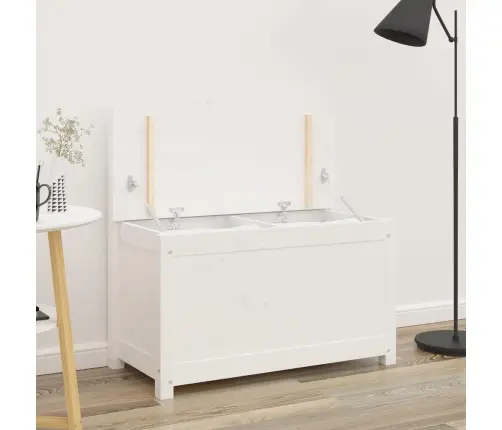 Sols, Balts, 80X41X77 Cm, Priedes Masīvkoks Vidaxl