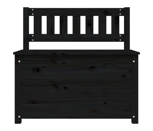 Suoliukas, Juodas, 80X41X77cm Pušies Medienos Masyvas