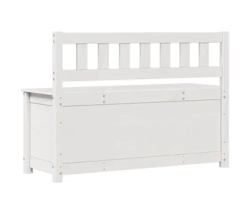 Suoliukas, Baltas, 110X41X76,5cm Pušies Medienos Masyvas