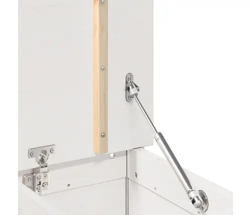 Suoliukas, Baltas, 110X41X76,5cm Pušies Medienos Masyvas