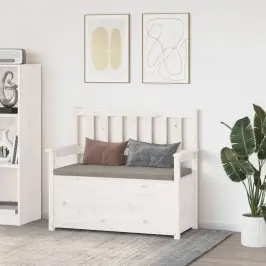 Suoliukas, Baltas, 112,5X51,5X96,5cm Pušies Medienos Masyvas