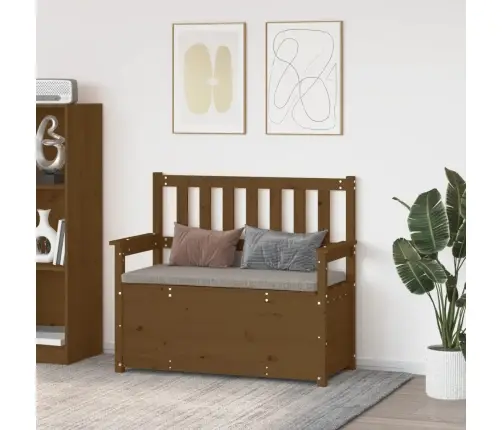 Suoliukas, Medaus Rudas, 112,5X51,5X96,5cm Pušies Masyvas