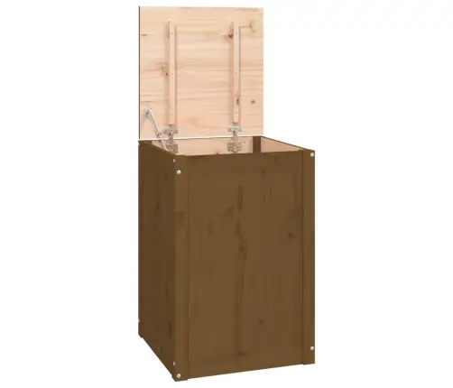 Veļas Kaste, Medus Brūna, 44X44X66 Cm, Priedes Masīvkoks Vidaxl