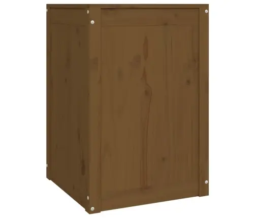 Veļas Kaste, Medus Brūna, 44X44X66 Cm, Priedes Masīvkoks Vidaxl