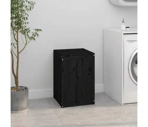 Pesukast, Must, 44 X 44 X 66 cm Männipuit