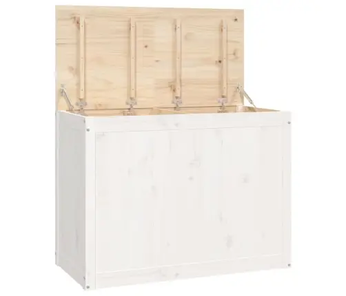 Veļas Kaste, Balta, 88,5X44X66 Cm, Priedes Masīvkoks Vidaxl