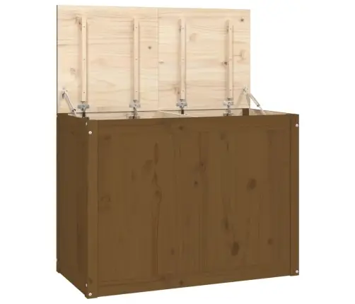 Veļas Kaste, Medus Brūna, 88,5X44X66 Cm, Priedes Masīvkoks Vidaxl