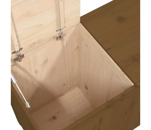 Veļas Kaste, Medus Brūna, 88,5X44X66 Cm, Priedes Masīvkoks Vidaxl