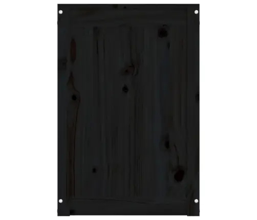 Skalbinių Dėžė, Juoda, 88,5X44X66cm Pušies Medienos Masyvas