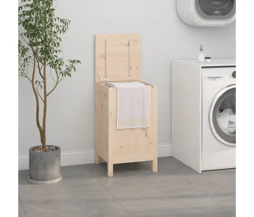 Veļas Kaste, 44X44X76 Cm, Priedes Masīvkoks Vidaxl