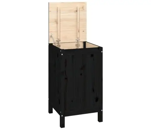 Pesukast, Must, 44 X 44 X 76 cm Männipuit