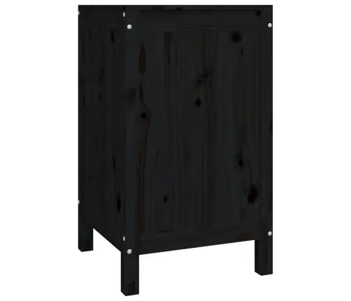 Pesukast, Must, 44 X 44 X 76 cm Männipuit