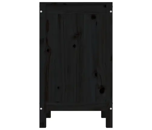 Pesukast, Must, 44 X 44 X 76 cm Männipuit