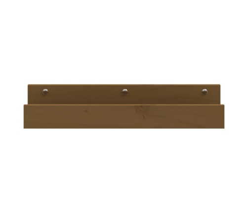 Sieninės Lentynos, 2Vnt., Medaus Rudos, 50X12X9cm Pušis