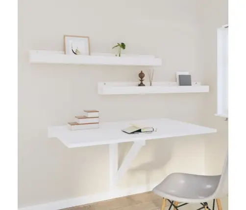 Seinariiulid 2 Tk, Valge, 110 X 12 X 9 cm Männipuit