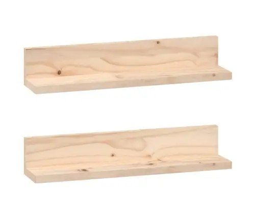 Seinariiulid 2 Tk, 50 X 11 X 9 cm Männipuit