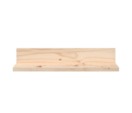 Sieninės Lentynos, 2Vnt., 50X11X9cm Pušies Medienos Masyvas