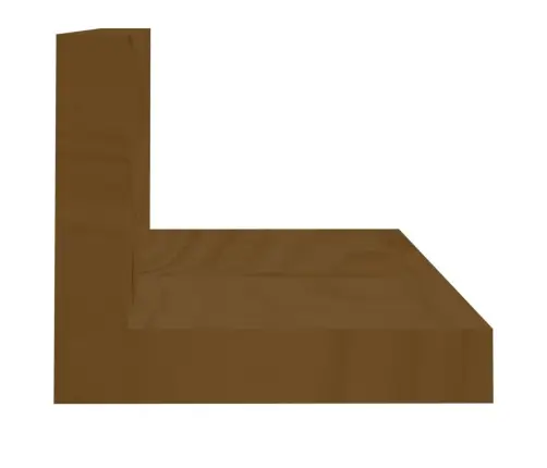 Sienas Plaukti, 2 Gab., Brūni, 110X11X9 Cm, Priedes Masīvkoks Vidaxl