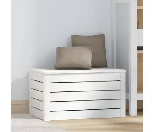 Hoiukast, Valge, 59,5 X 36,5 X 33 cm Männipuit