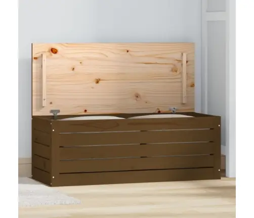 Uzglabāšanas Kaste, Brūna, 89X36,5X33 Cm, Priedes Masīvkoks Vidaxl