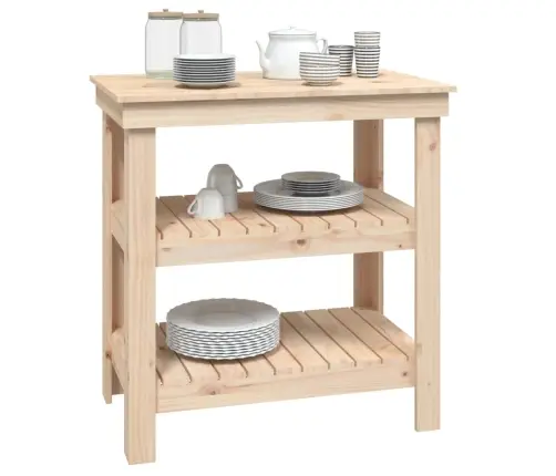 Darbagalds, 75,5X50X80 Cm, Priedes Masīvkoks Vidaxl