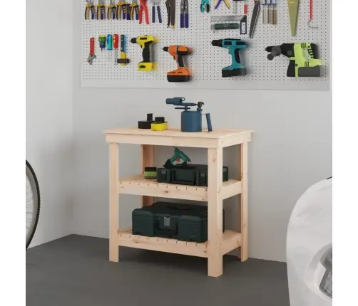 Darbagalds, 75,5X50X80 Cm, Priedes Masīvkoks Vidaxl