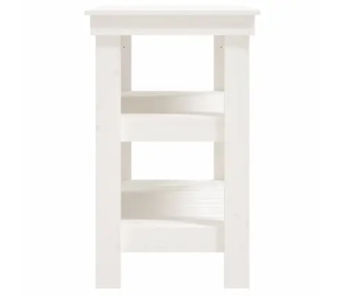 Darbagalds, Balts, 78,5X50X80 Cm, Priedes Masīvkoks Vidaxl