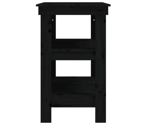 Darbagalds, Melns, 78,5X50X80 Cm, Priedes Masīvkoks Vidaxl