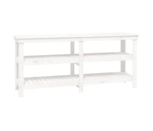 Darbastalis, Baltas, 181X50X80cm Pušies Medienos Masyvas