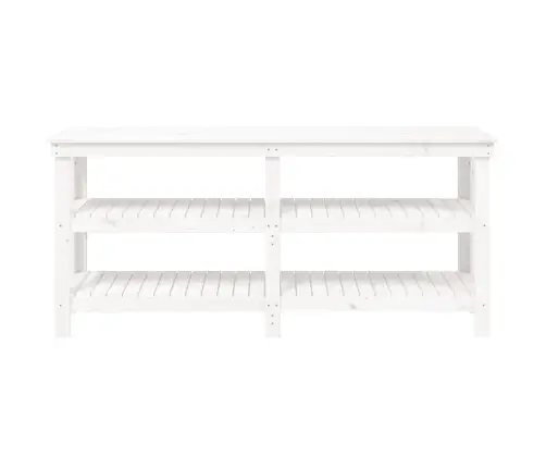 Darbastalis, Baltas, 181X50X80cm Pušies Medienos Masyvas