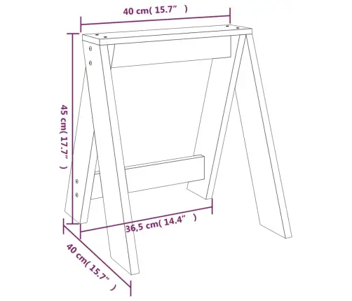 Pukid 2 Tk, Valge, 40 X 40 X 45 cm Männipuit