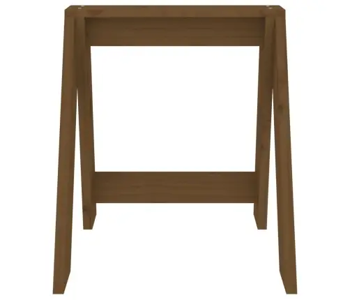 Taburetės, 2Vnt., Medaus Rudos, 40X40X45cm Pušies Masyvas