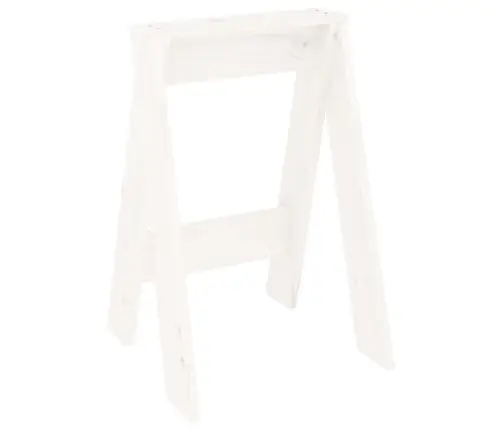 Taburetes, 2 Gab., Baltas, 40X40X60 Cm, Priedes Masīvkoks Vidaxl