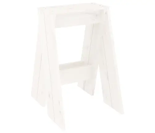 Taburetes, 2 Gab., Baltas, 40X40X60 Cm, Priedes Masīvkoks Vidaxl