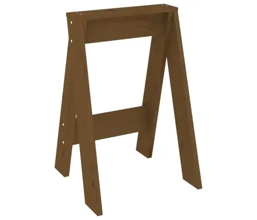 Taburetės, 2Vnt., Medaus Rudos, 40X40X60cm Pušies Masyvas