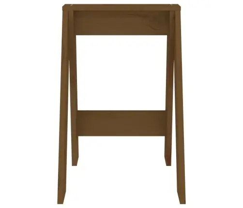 Taburetės, 2Vnt., Medaus Rudos, 40X40X60cm Pušies Masyvas